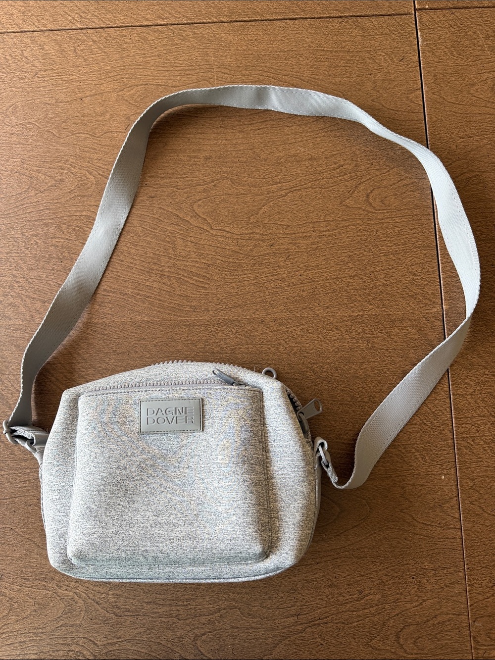 Dagne Dover Heathered Light Gray Micah Crossbody